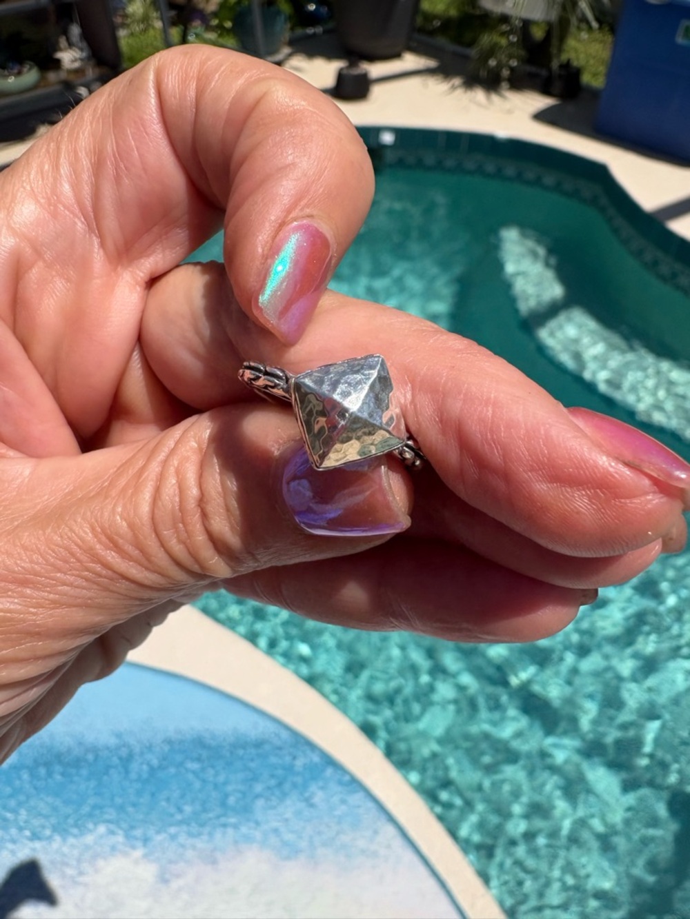 NWT, John Hardy Silver Pyramid Ring!! ๐ฉท๐๐ - Picture 3 of 13